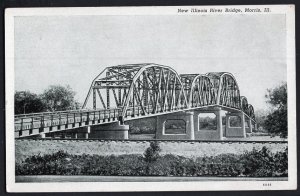 Illinois MORRIS New Illinois River Bridge - White Border