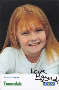 Hannah Midgley Victoria Sugden Emmerdale Hand Signed Cast Photo