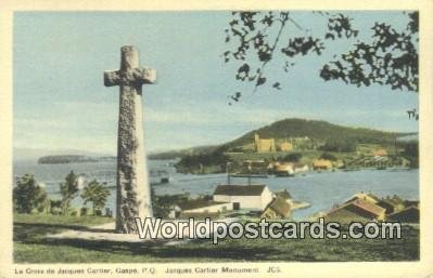 Le Croix de Jacques Cartier, Jacques Cartier Monument Gaspe, PQ Canada Unused 