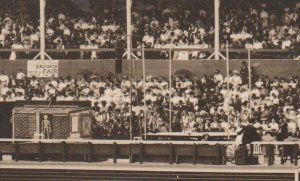 Oneonta NEW YORK RPPC 1908 ICE CREAM CONE BOOTH Shakes FAIR Skeleton BICYCLES
