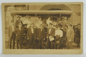 Real Photo Denver Omnibus & Cab Company c1910 Postcard 019