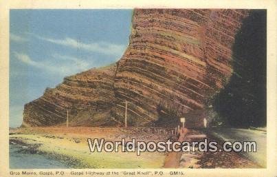 Gros Morne, Great Knoll Gaspe, PQ Canada Unused 