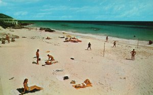 Vintage Postcard Luxurious Hotel Sandy Beach Elbow Beach Surf Club Bermuda