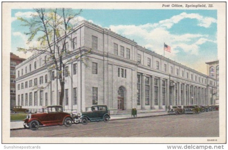 Illinois Springfield Post Office Curteich