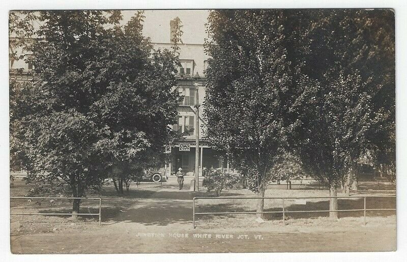 RPPC, White River Jct., Vermont, Early View of Junction House, 1912