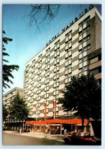 BERLIN, GERMANY ~ HOTEL HAMBURG Volkswagen VW Bug Convertible 4x6 Postcard
