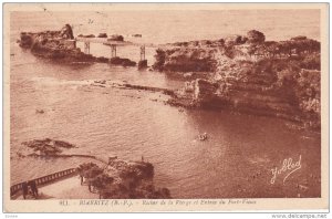 BIARRITZ, Pyrenees Atlantiques, France, PU-1931; Rocher De La Vierge Et Entre...