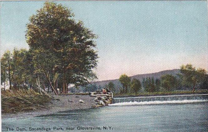 New York Gloversville The Dam Sacandaga Park 1909