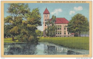 Memorial Hall, Whitman College, WALLA WALLA, Washington, 1930-1940s