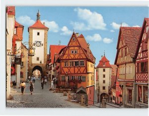 Postcard The Plönlein, Rothenburg ob der Tauber, Germany