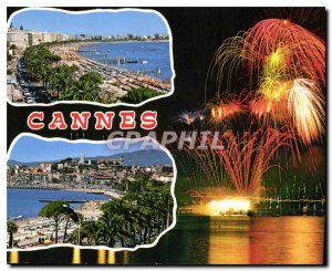 Postcard Modern French Riviera French Riviera Cannes Alpes Maritimes Artifici...