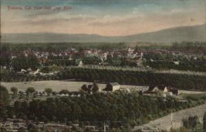 Pomona CA From San Jose Hills c1910 Postcard