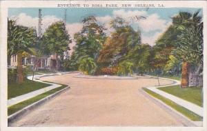 Entrance To Rosa Park New Orleans Louisiana 1924