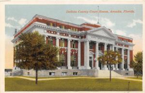 F13/ Arcadia Florida Postcard c1910 Desoto County Court House 1