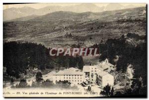 Old Postcard Vue Generale L & # 39Ermitage Font Romeu