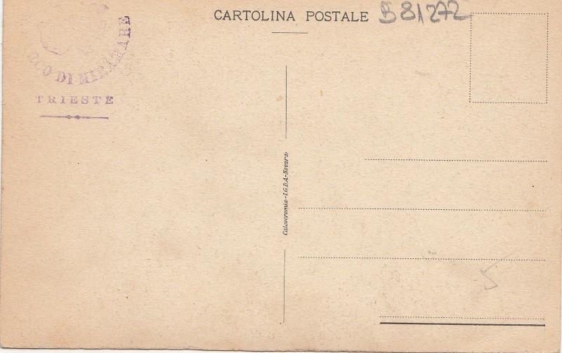 B81272 trieste castelo di miramar biblioteca  italy  front/back image