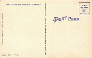 Vtg Grand Rapids Michigan MI Main Building Soldiers Home 1940s Unused Postcard
