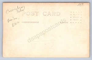 K3/ Bexley Ohio RPPC Postcard c1910 Cassingham School Building  383