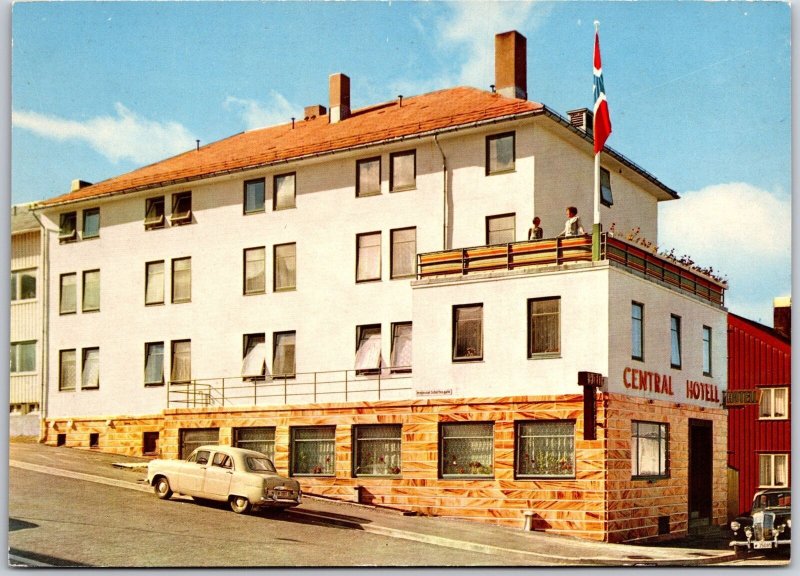 The Central Hotel Norway Street View and the Building Postcard