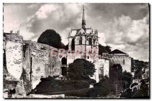 Postcard Modern Touraine Amboise La Chapelle and La Montee Du Chateau