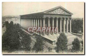 Old Postcard Paris la Madeleine and Place