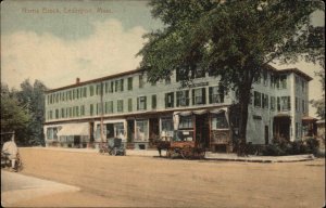 Lexington Massachusetts MA Norris Block Street Scene c1910 Vintage Postcard