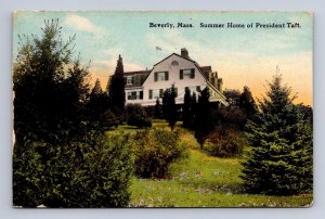 SUMMER HOME OF PRESIDENT TAFT BEVERLY MASSACHUSETTS POSTCARD 1911
