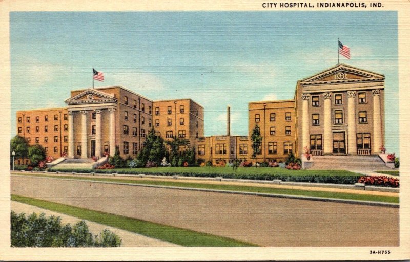 Indiana Indianapolis City Hospital Curteich