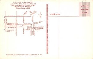 Haussner's Restaurant Baltimore, Maryland MD Postcards