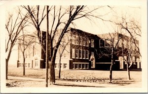 Real Photo Postcard Public School in Canistota, South Dakota~138257