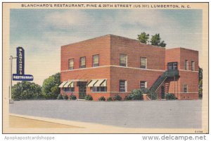 North Carolina Lumberton Blanchard's Restaurant