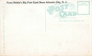 Boardwalk and St.  Charles Hotel, Atlantic City, N.J., Early Postcard, Unused 
