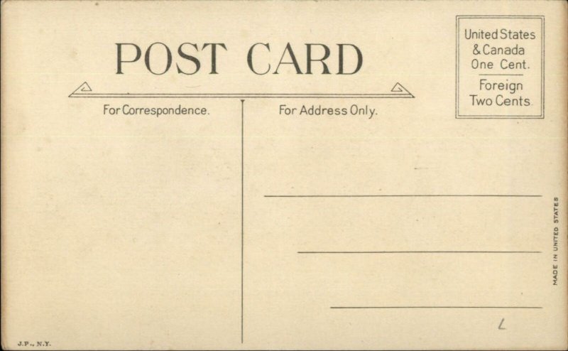 Christmas - Santa Claus Reading 'Orders' Book c1910 Postcard