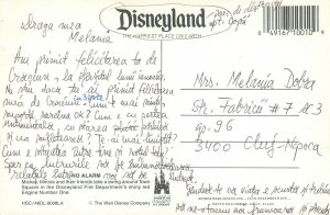 Disneyland Mickey Mouse & Minnie car postcard disney characters