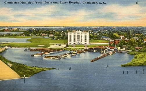 SC - Charleston. Roper Hospital and Yacht Basin