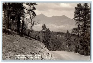 c1940's San Francisco Peak Flagstaff Arizona AZ RPPC Photo Vintage Postcard