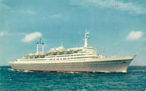 Holland America Line S.S. Rotterdam Steamship Vintage Postcard 07.48