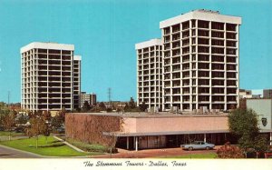 DALLAS, TX Texas   STEMMONS TOWERS North~South~East~West   Chrome Postcard