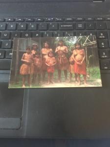 Vintage Postcard; Yagua Chief Shupe & familu, Jessonia Ri Amazonias- Peru