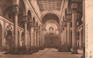 Vintage Postcard Firenze Interno Della Chiesa Di S. Lorenzo Florence Italy