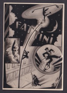 Vintage postcard Germany Circus Fattini Acrobat