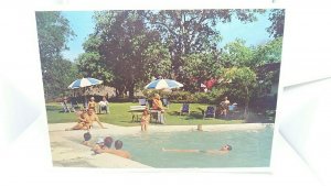 Vintage Postcard Sabi River Bungalow Hotel relaxing by Pool Eastern Transvaal 69