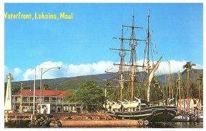 Panoramic View Lahaina Maui Harbor Pioneer Inn Waterfront Carthaginian Ship