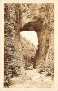 RPPC Natural Bridge, Virginia 1932 Real Photo Vintage Postcard