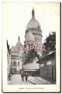 Old Postcard Paris Church of the Sacred Heart