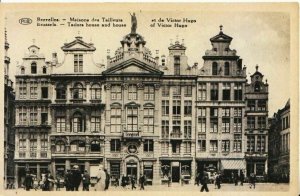 Belgium Postcard - Brussels - Tailors House and House of Victor Hugo  Ref 12360A