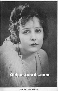 Norma Talmadge Theater Actor / Actress Unused 