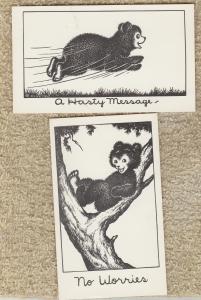 Humorous Bears Postcards Cartoon By Olive Fell