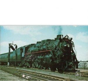 Boston & Maine Railway Steam 3713 Pacific Haverhill Mass April 1956 Postcard