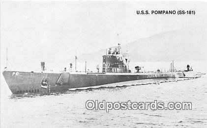 USS Pompano SS181 Sunk WWII Unused 